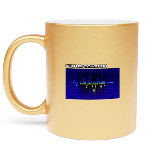 Support Ukraine Metallic Mugs