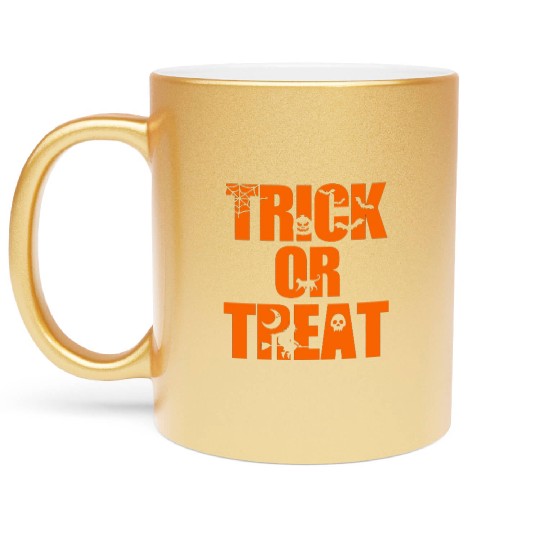 Trick or Treat Metallic Mugs