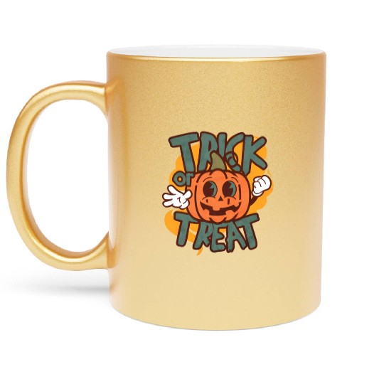 Candy Pumpkin Metallic Mugs