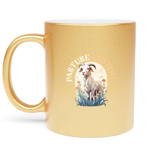 Goat Lover Kid Ranch Wool Farm Animal Farming Metallic Mugs