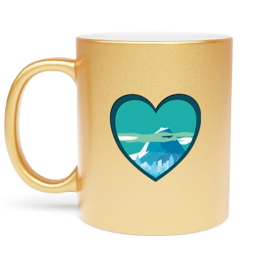 Blue mountain Metallic Mugs