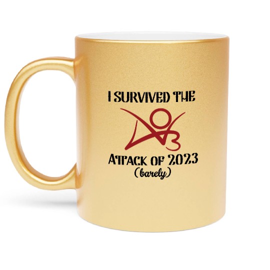 I Survived The AO3 Attack of 2023 barely Metallic Mugs