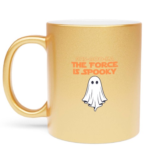 Ahs-Booka: Force is Spooky Halloween Gift Metallic Mugs