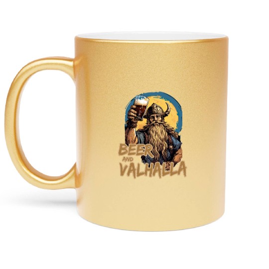 Viking World Tour Vikings Valhalla Odin for a Men Metallic Mugs