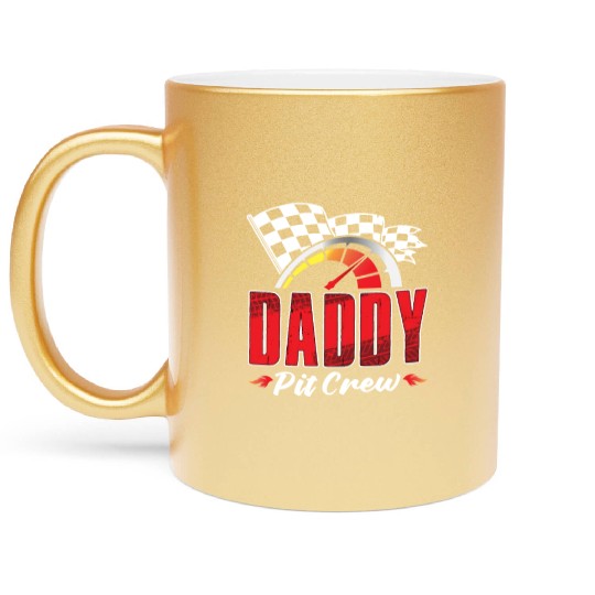 Daddy Pit Crew Metallic Mugs