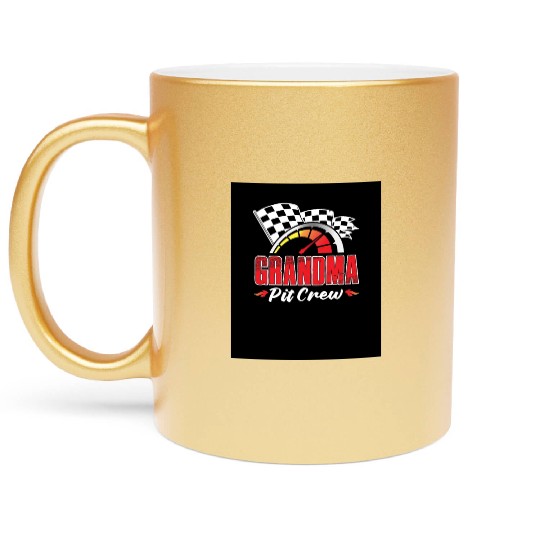 Grandma Pit Crew Metallic Mugs