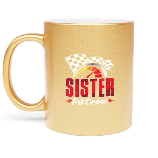 Sister Pit Crew Metallic Mugs