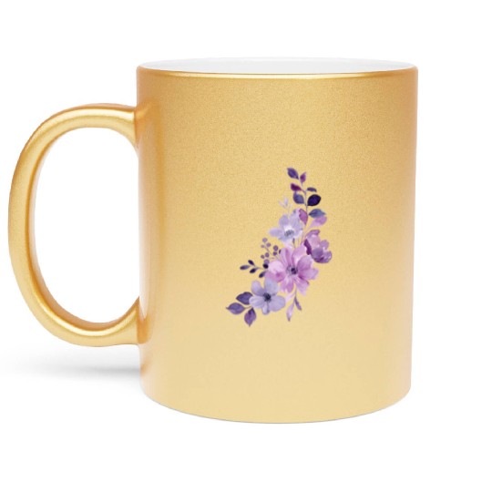 Lavender beautyfull desing Metallic Mugs for girl