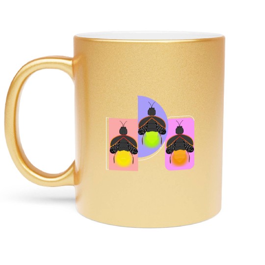 Glowing Firefly Metallic Mugs