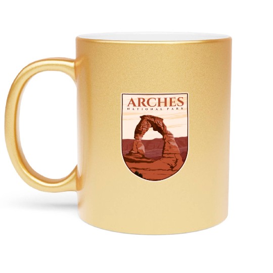 Arches National Park Stickers Metallic Mugs