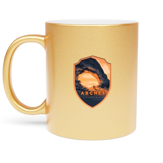 Arches National Park Stickers Metallic Mugs
