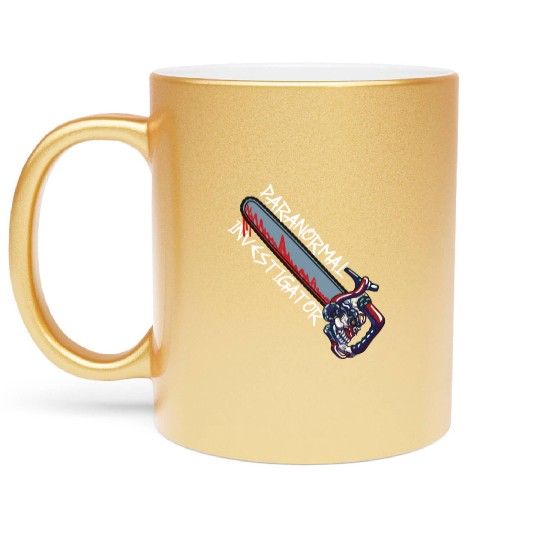 Ghost Hunting Paranormal Investigator Metallic Mugs