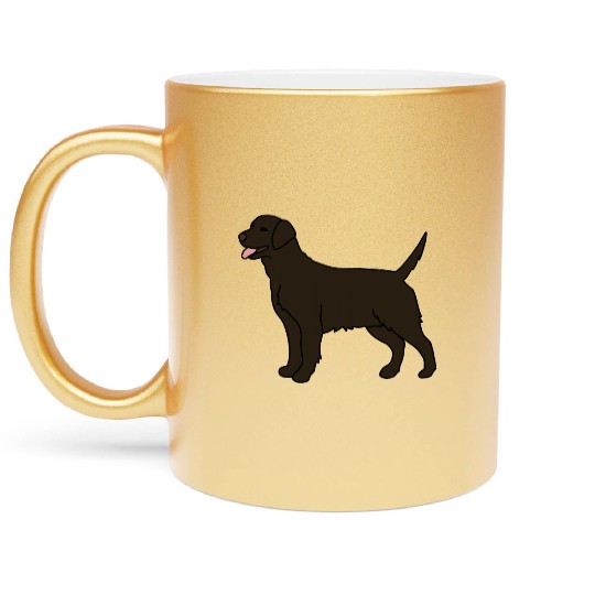 Chocolate Labrador Gift For Dog Lover Metallic Mugs