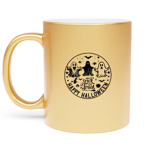 Halloween Trick Or Treat Funny Halloween Metallic Mugs