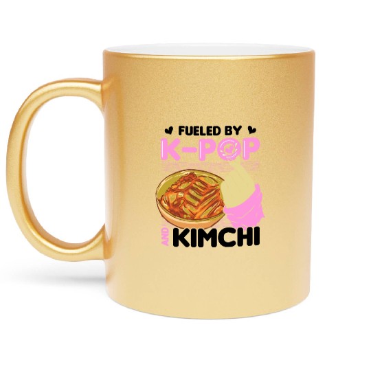 Kimchi Lovers Korean Cuisine Food Gifts Metallic Mugs