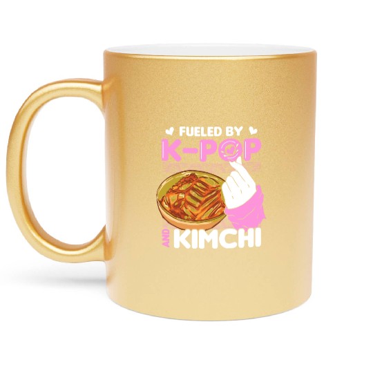 Kimchi Lovers Korean Cuisine Food Gifts Metallic Mugs