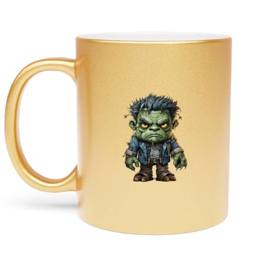 Halloween Frankie's Playful Monster Mash Metallic Mugs