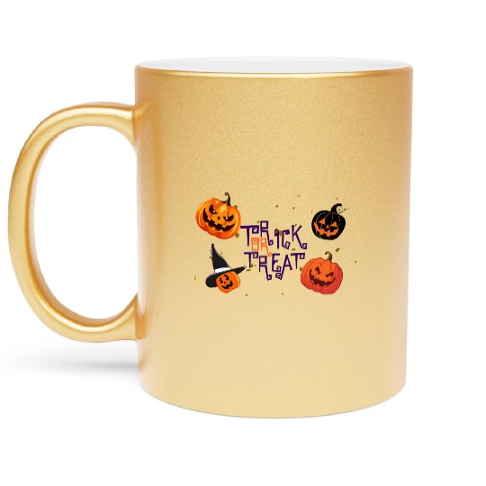 Trick or Treat Metallic Mugs