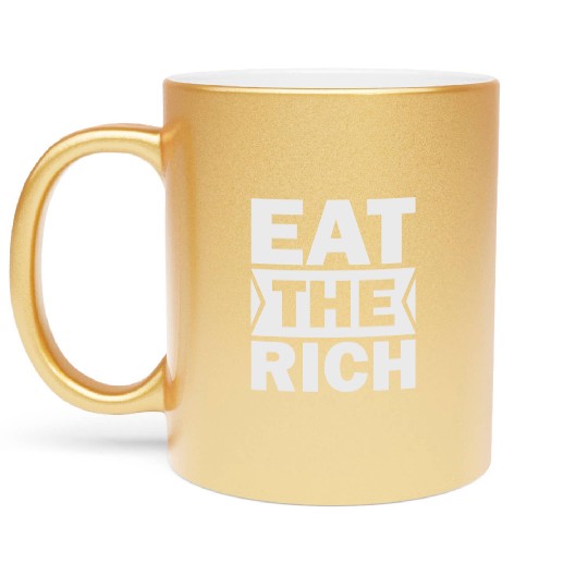 UAW President Eat The Rich Metallic Mugs