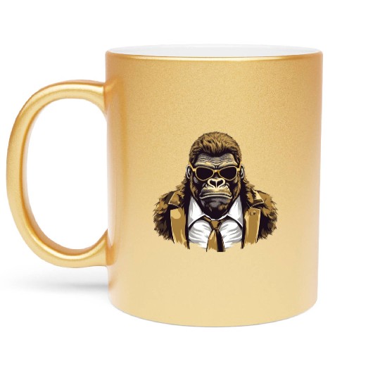 Mafia gorilla Metallic Mugs