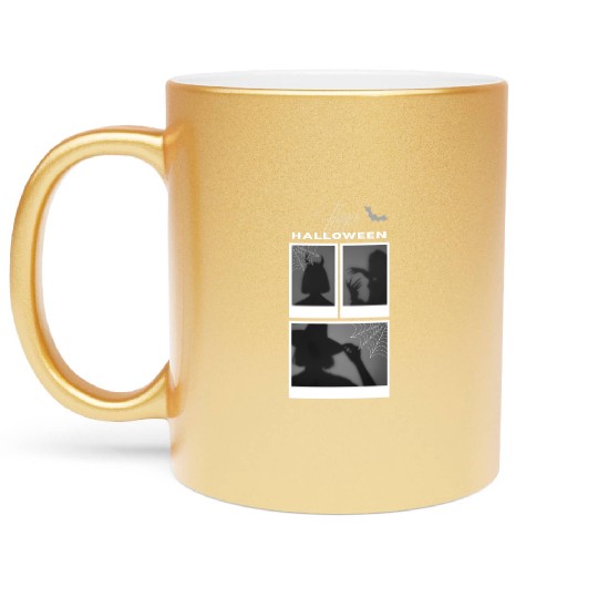 Happy Halloween design Metallic Mugs