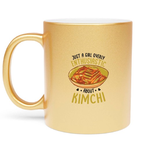 Kimchi Lovers Korean Cuisine Food Gifts Metallic Mugs