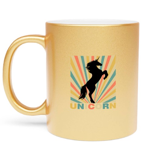 UNICORN RETRO STYLE Metallic Mugs