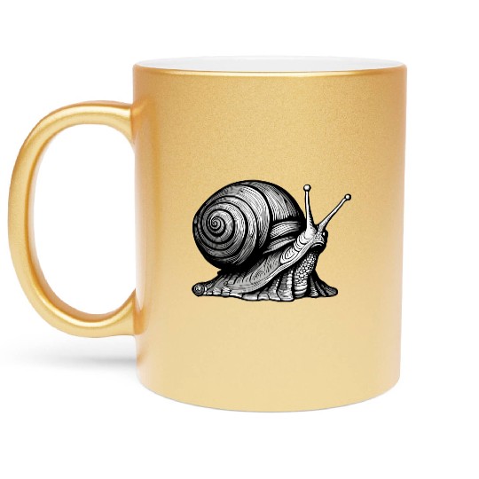 Snail / Animal / Slimy / Meadow / Grass / Pet Metallic Mugs