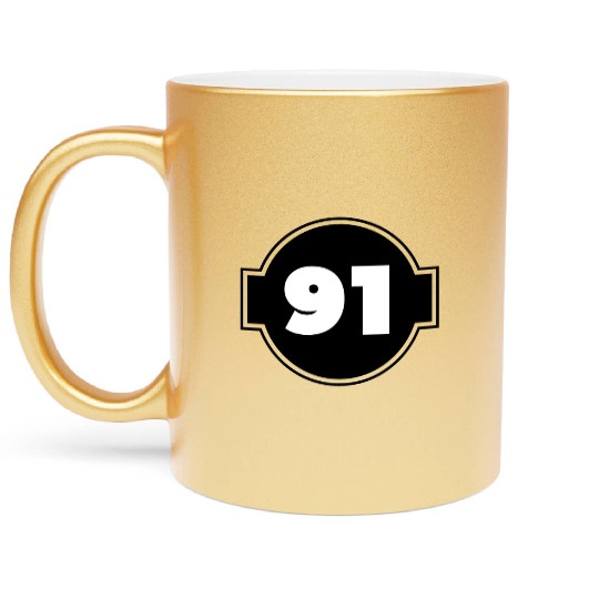 Congratulations Today 91 Years Old - Ninety-Nine Metallic Mugs