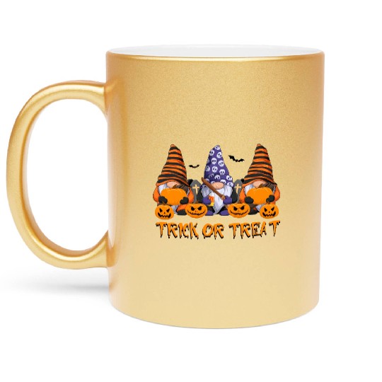 Trick Or Treat Halloween Funny Metallic Mugs
