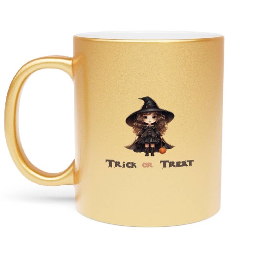 Halloween- trick or treat Metallic Mugs