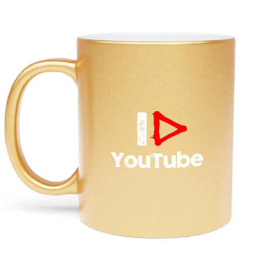 I love YouTube Metallic Mugs