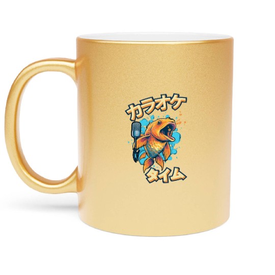 Koi Fish Koi Carp Japanese Koi Garden-Pond funny Metallic Mugs