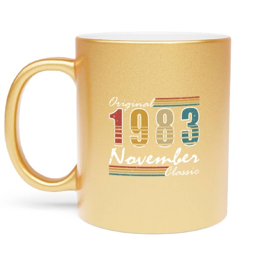 november 1983 anniversary november 1983 november Metallic Mugs