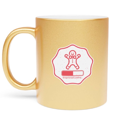 Gingerbread Loading... Metallic Mugs