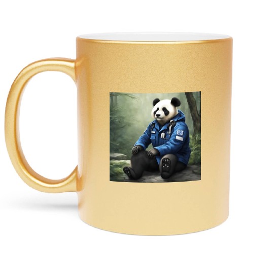 Paramedic Panda Metallic Mugs