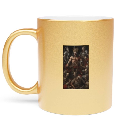 Undead Emperor Elder Vampire and lieutenants 4 Metallic Mugs