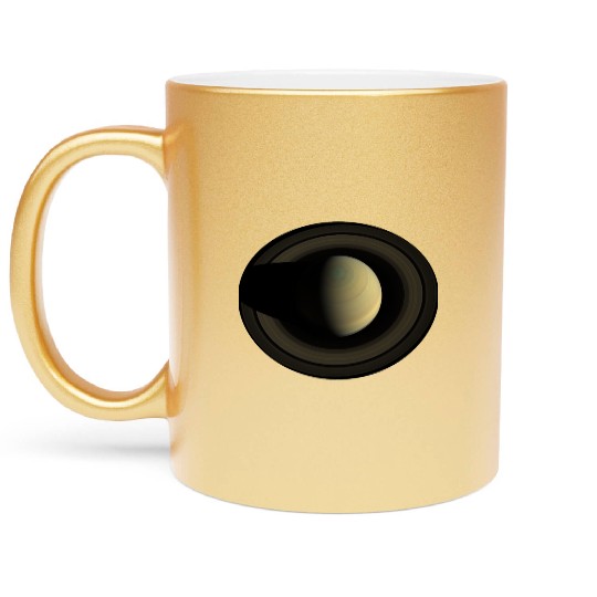 Saturn The Jewel of the Solar System Metallic Mugs