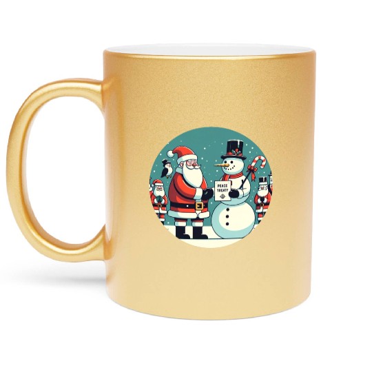 North Pole Alliance - Peace Treaty & Winter Unity Metallic Mugs
