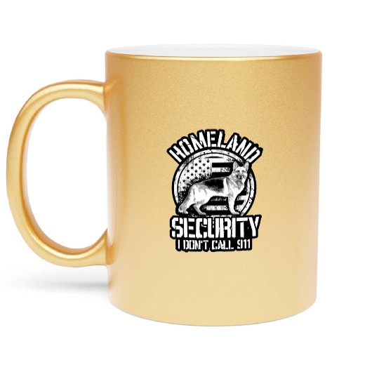 HOMELAND SECURITY Metallic Mugs