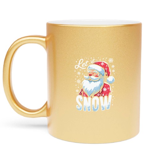 Let It Snow Metallic Mugs