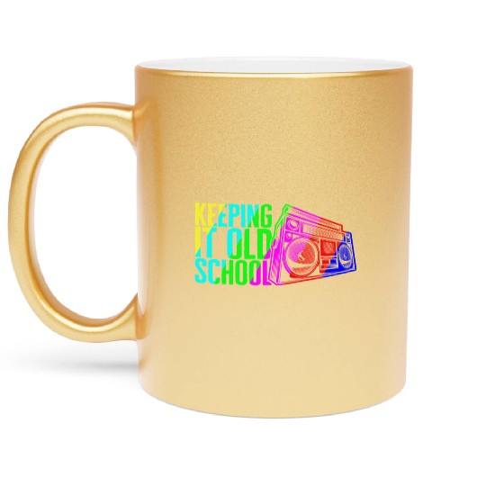 Music Metallic Mugs, Keeping It Old School Stereo Retro