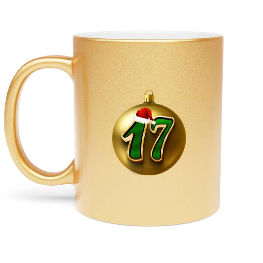 17 Years Young - Seventeen Christmas Balls Metallic Mugs