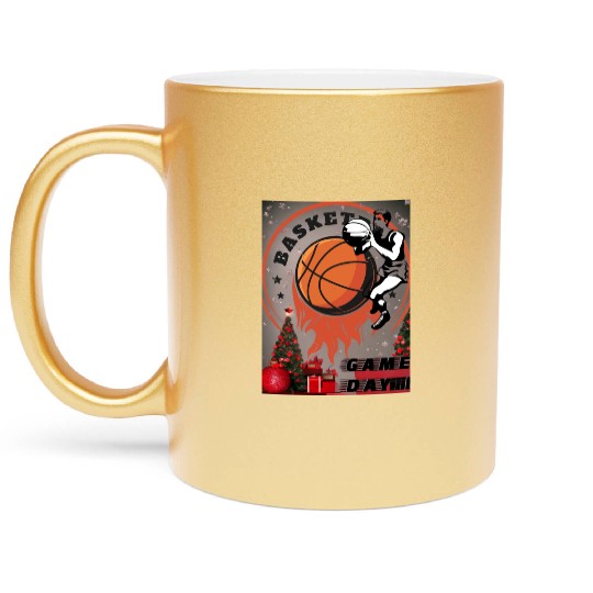 The Sport of Crowd Basketball Metallic Mugs