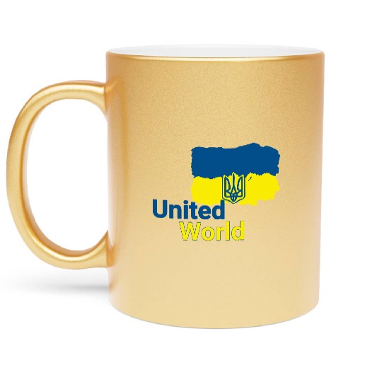 United World - Ukraine Metallic Mugs