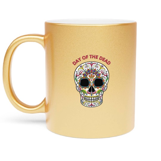 Day of the Dead Metallic Mugs