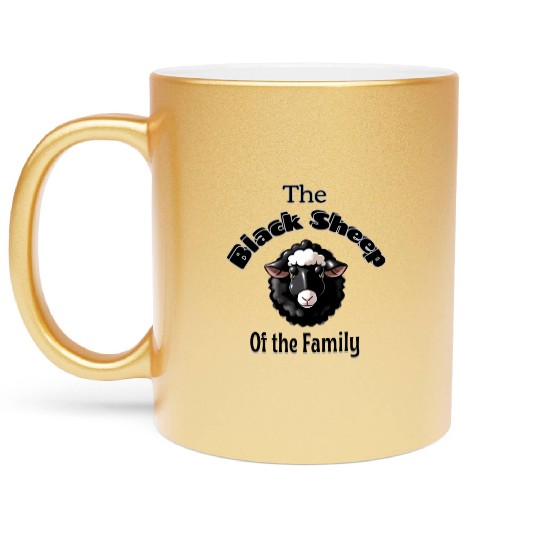 The Black Sheep of the Family Metallic Mugs