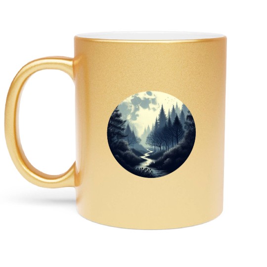 Enchanted Forest - Great Christmas Gift! Metallic Mugs