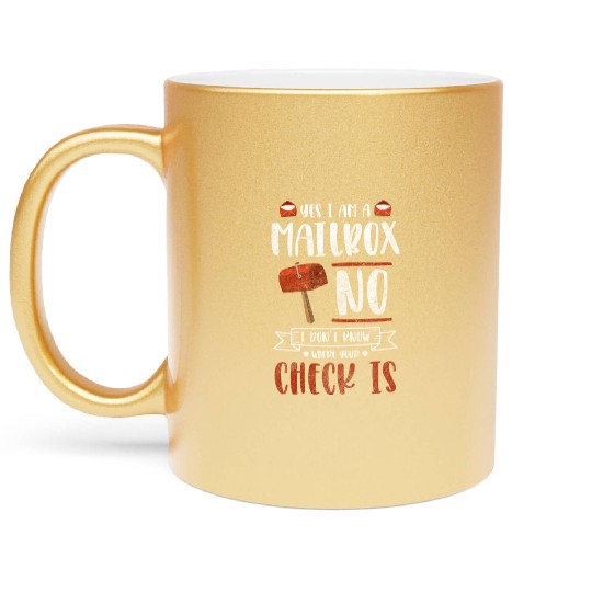 Postman Packages Postal Worker Metallic Mugs