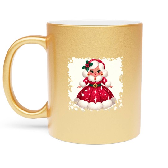 Festive Sparkle: Season's Magic Unveiled Metallic Mugs